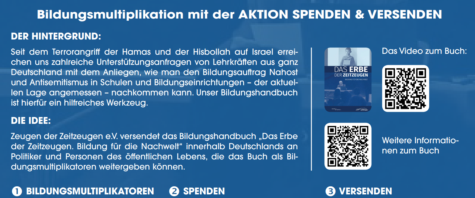 Bildungsmultiplikation mit der AKTION SPENDEN & VERSENDEN